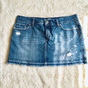 Old Navy Distressed Jean Skirt